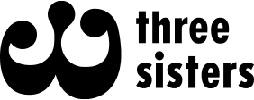 The Three Sisters theatre play logo, simple culture poster style