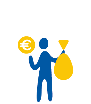 hand-drawn pictogram icon design for jobs in the finance department at Aviva