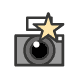 camera icon design for gamification: profile picture