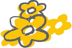 symbol handwritten icon illustration, drawing, flowers nature environment for Budimex report