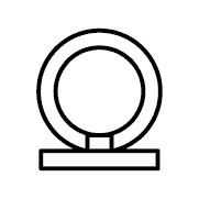 linear icon of the product category of phone accessories: rings