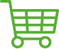 geometric icon linear one color vector illustration of shopping cart as a symbol of adding product to shopping cart in online store