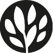 simple round benefit icon: promotes plant growth