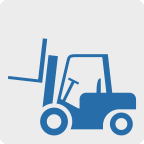 symbol icon pictogram for a website representing forklift equipment