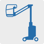 icon symbol pictogram for a web page showing lift truck equipment