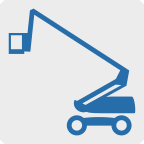 icon pictogram for a web page showing lift truck equipment