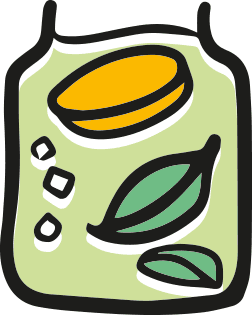 ilustracja grafika rysunek owoców czarnej porzeczki na etykietę opakowania naturalnej konfitury